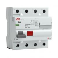 EKF rccb-4-40-100-s-av; Устройство защитного отключения DV 4P 40А/100мА (S) AVERES