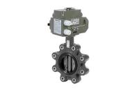 082X4870R RIDAN  Затвор дисковый ЗДМ с резьбовыми проушинами PN16 DN100 диск нерж. Сталь с электроприводом 24В 082X4870R