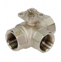 082G5419R RIDAN  Кран шаровой AMZ-113R PN40 DN20 KVS45 Tmax110°C Rp3/4 CW617N 3х-ходовой 082G5419R
