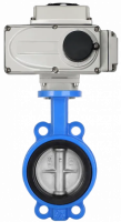 Затвор дисковый поворотный HORNHOF HB303 PTFE, DN080, PN16, с электроприводом